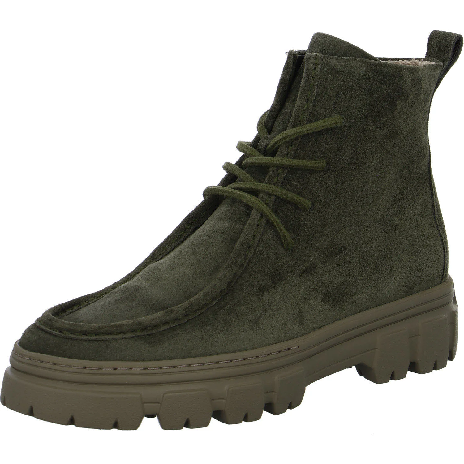 Paul Green Damen Schnürstiefel 5499-045 5499 olive normal