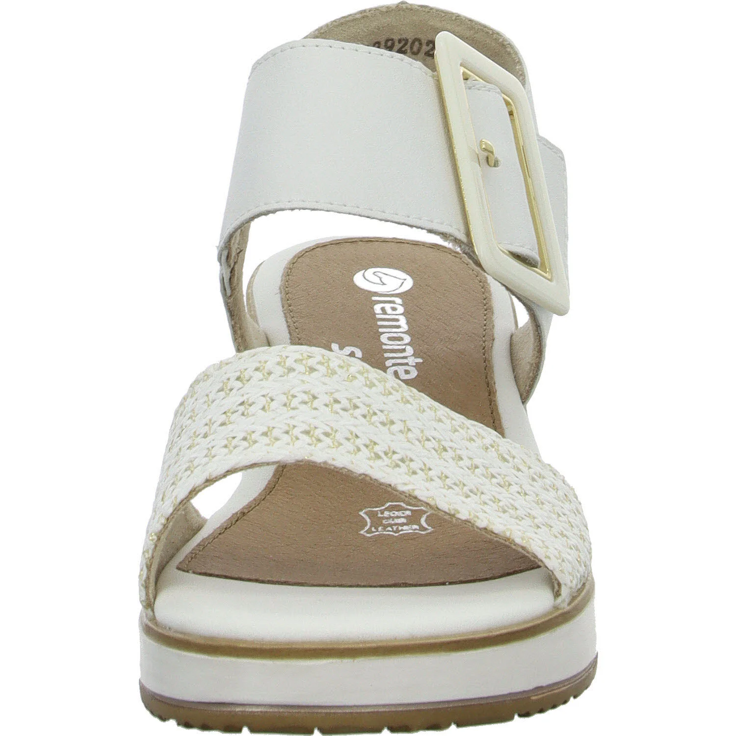 Remonte Damen Sandalen D6453-81 D6453 weiss-gold/weiss F 1/2 (normal)