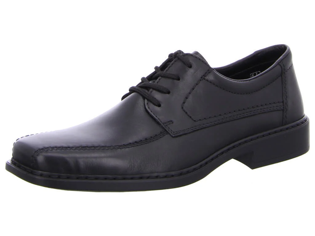 Rieker Herren Schnürschuhe B0812-00 B0812 nero/schwarz H (extra weit)