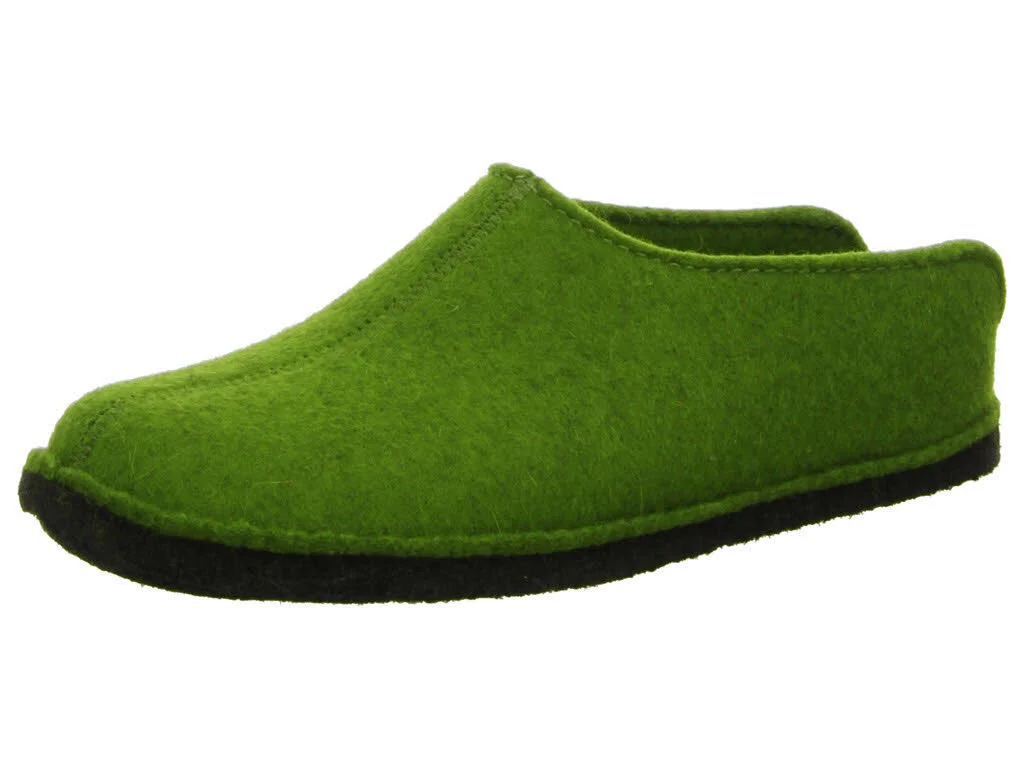 Haflinger Damen Winterpantoffel 311013-036 Flair Smily grasgrün normal