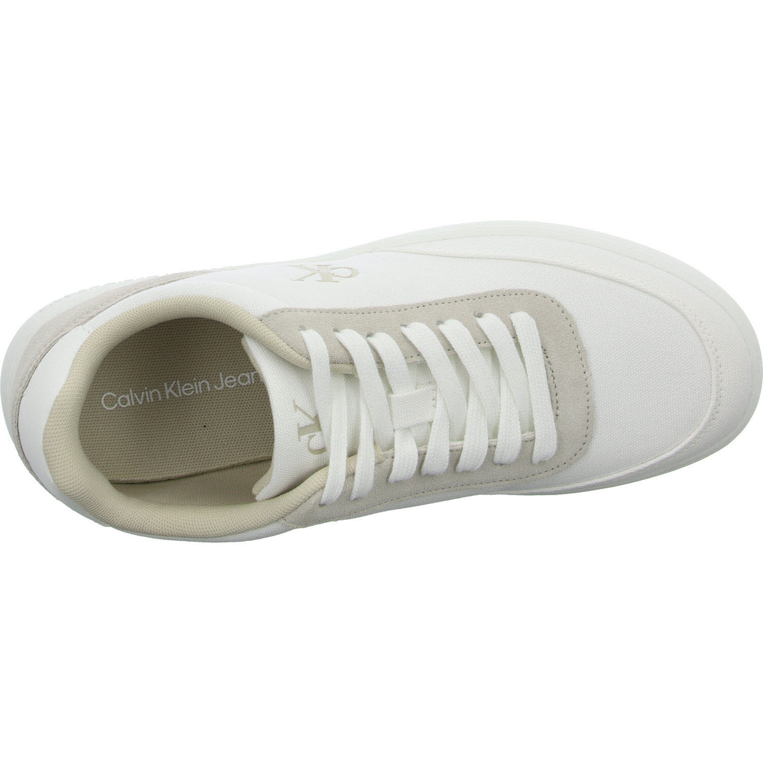 Calvin Klein Herren Schnürschuhe YM0YM0121802S CLASSIC CUPSOLE MG CANVAS bright white/eggshell normal