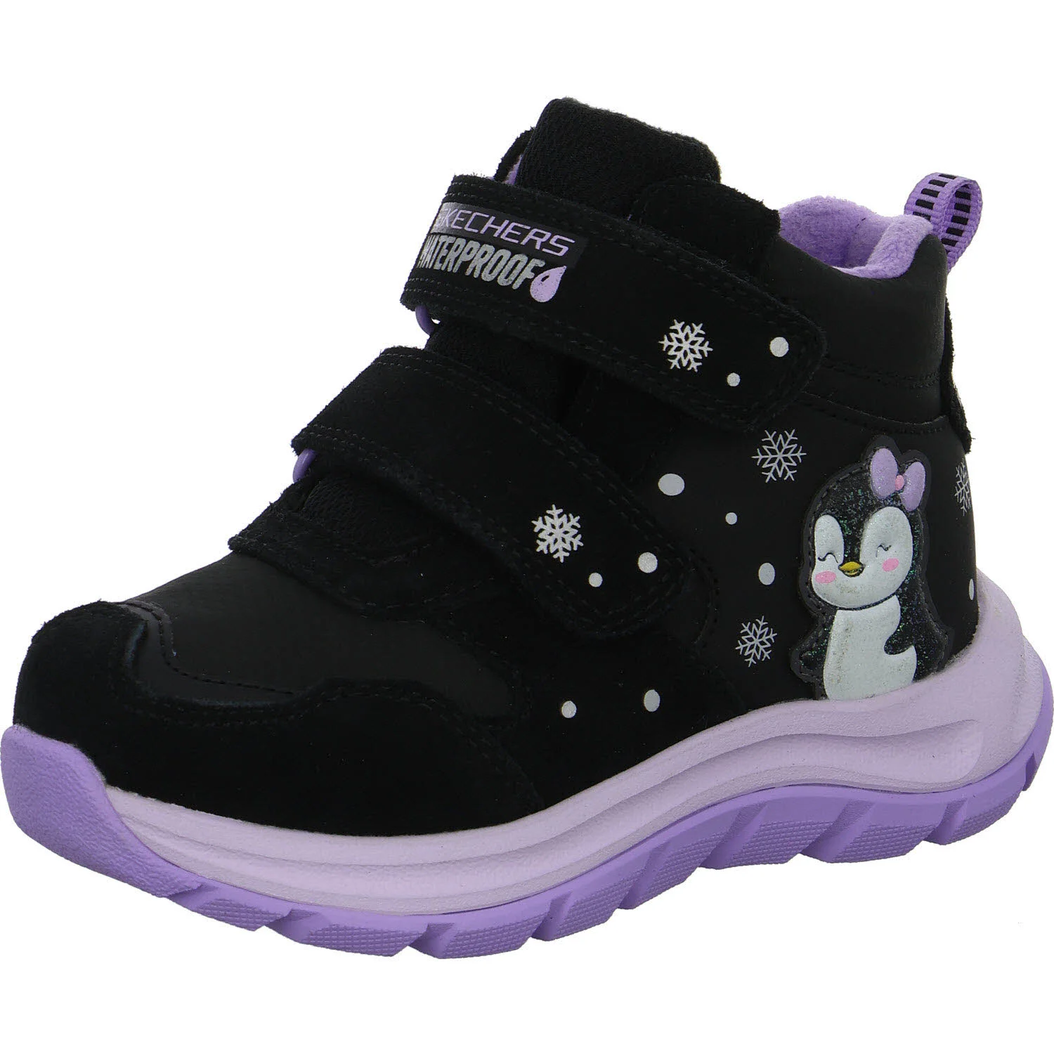 Element 2 von 8 (Bild) – Skechers Kinder Schaftstiefel 303490L BKLV Dynamic Trail - Snuggle Walks black/lavender normal