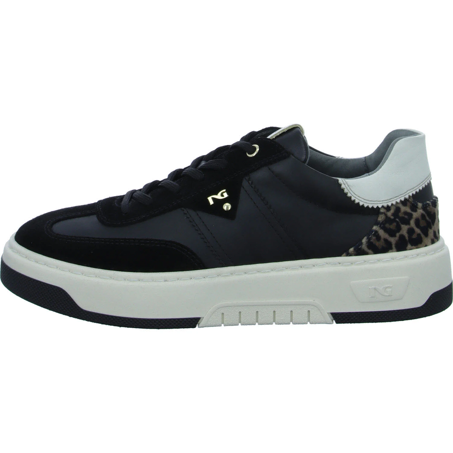 NeroGiardini Damen Schnürschuhe I411645D 100 I411645D nero normal