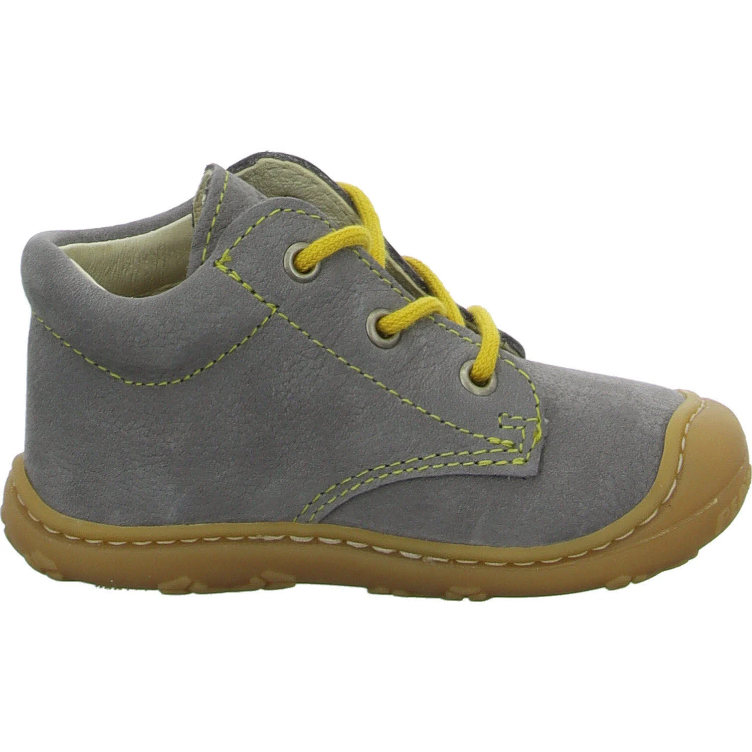 Ricosta Kinder Halbschuhe zum Schnüren 50 1200103/450 Cory graphit/gelb WMS weit