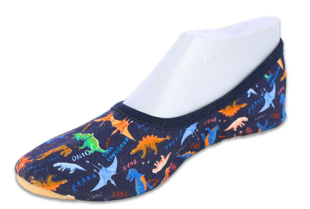 Element 1 von 8 (Bild) – Beck Gymnastikschuhe 298/05 Dinosaurier dunkelblau normal