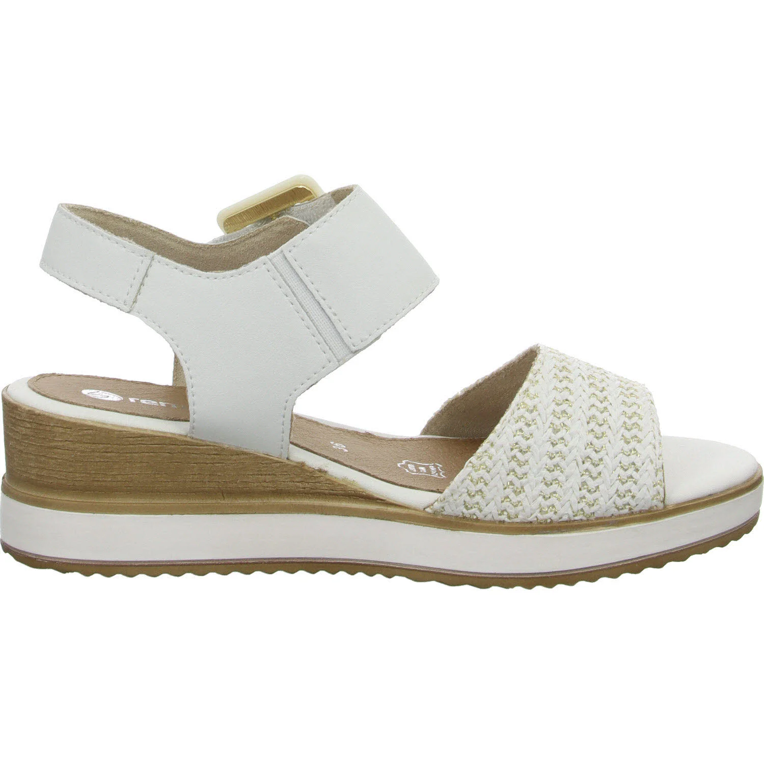 Remonte Damen Sandalen D6453-81 D6453 weiss-gold/weiss F 1/2 (normal)