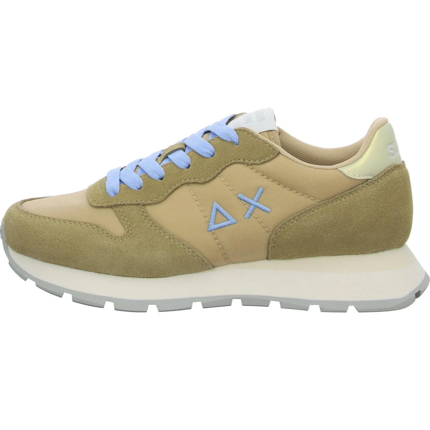 SUN68 Damen Schnürschuhe Z35201 16 ALLY SOLID NYLON beige normal