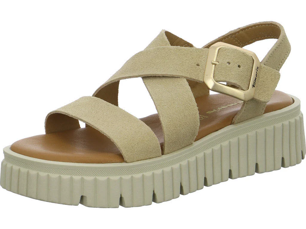 Tamaris Damen Sandalen 1-28705-44/400 1-28705-44 beige normal