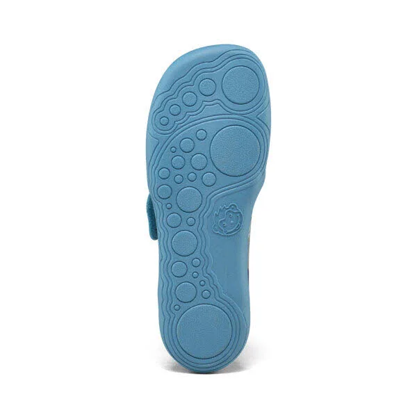 Affenzahn Kinder Hausschuhe 01398-30211 Hausschuh Baumwolle Movy Hai blau normal