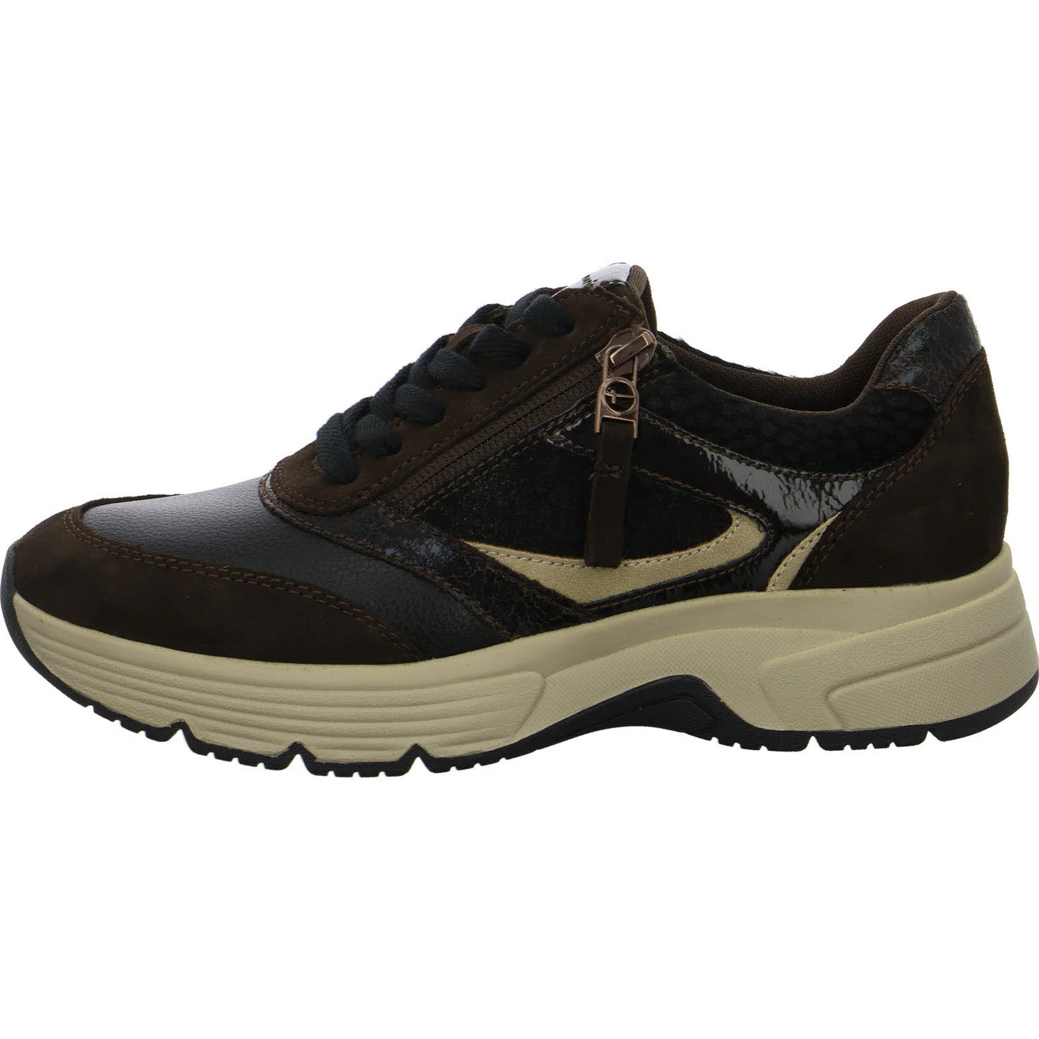 Tamaris Comfort Damen Schnürschuhe 8-83705-45-394 8-83705-45 mocca comb weit