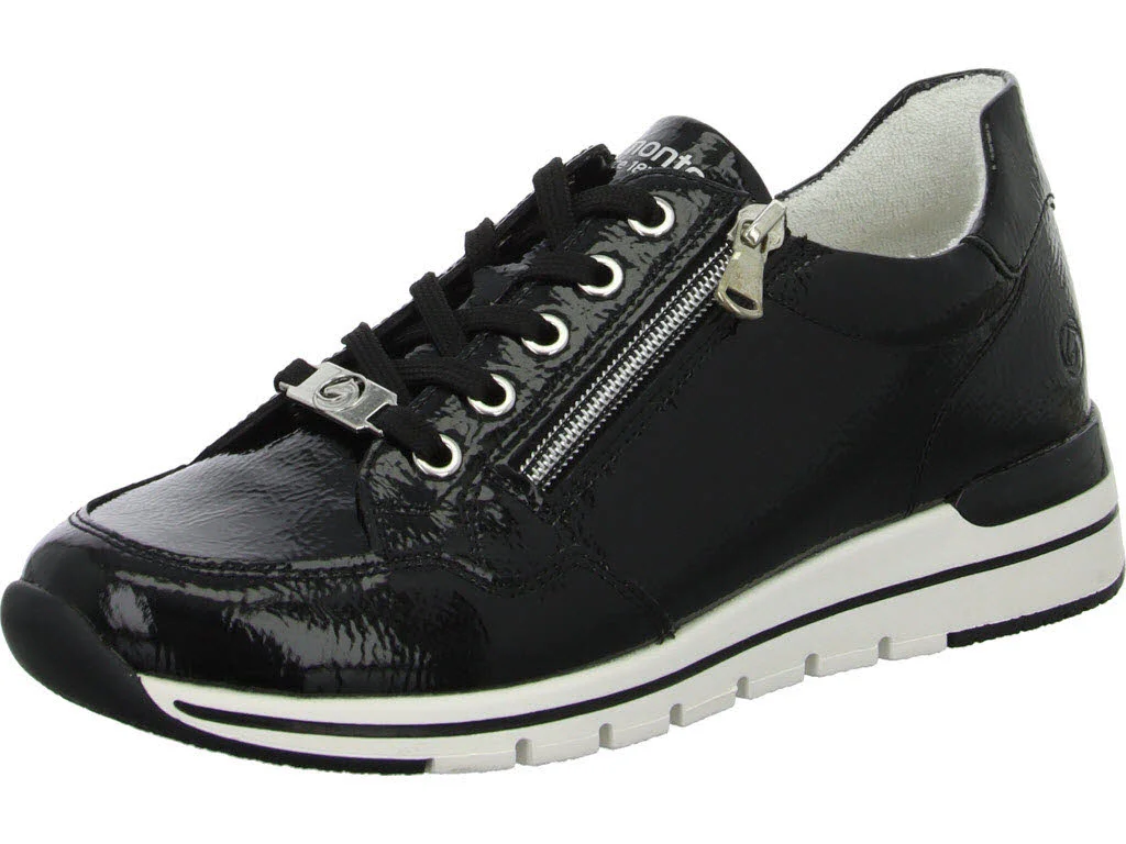 Remonte Damen Schnürschuhe R6716-02 R6716 nero/black G (weit)