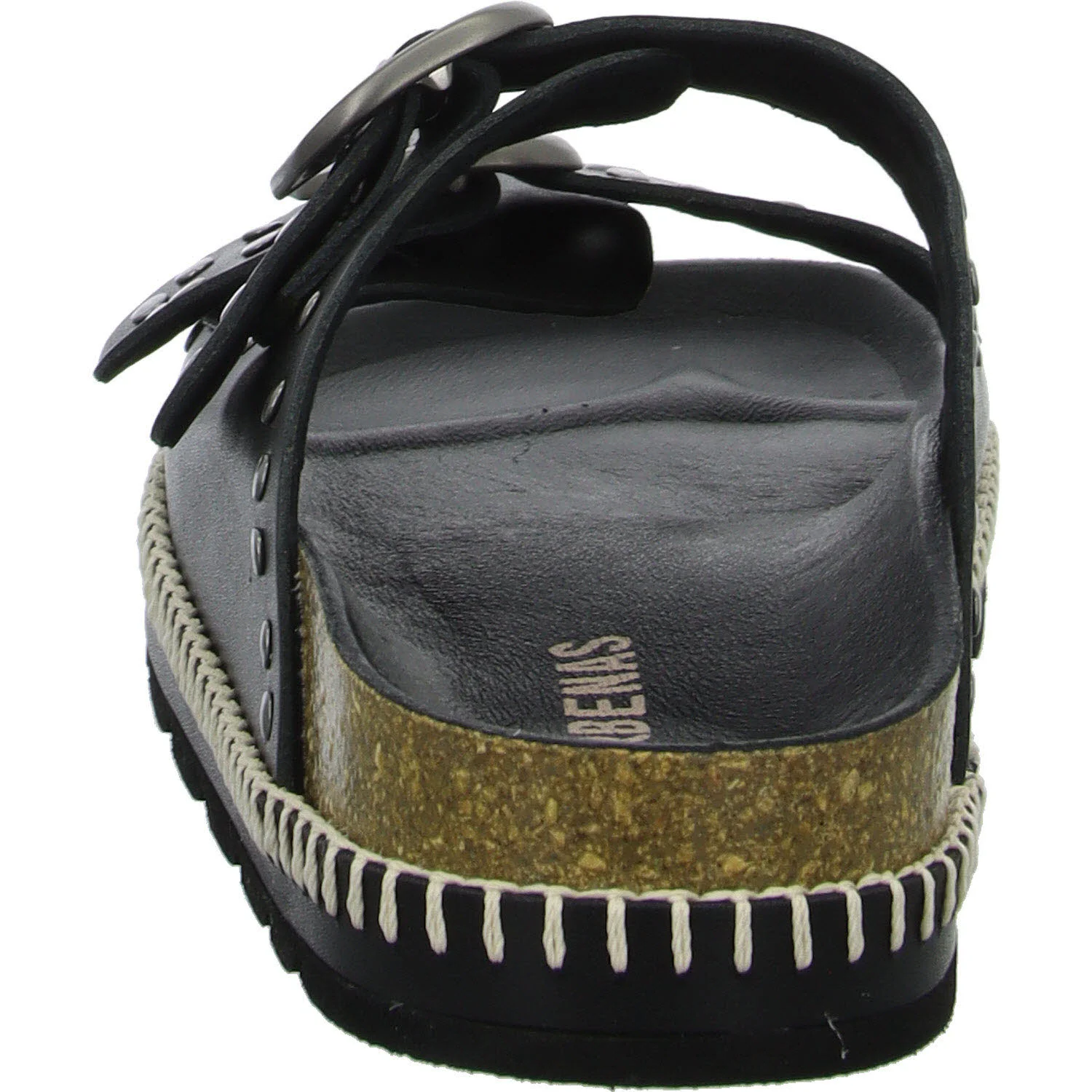 Verbenas Damen Pantoletten 2300640395 042 GALATEA NAPA TACHAS negro normal