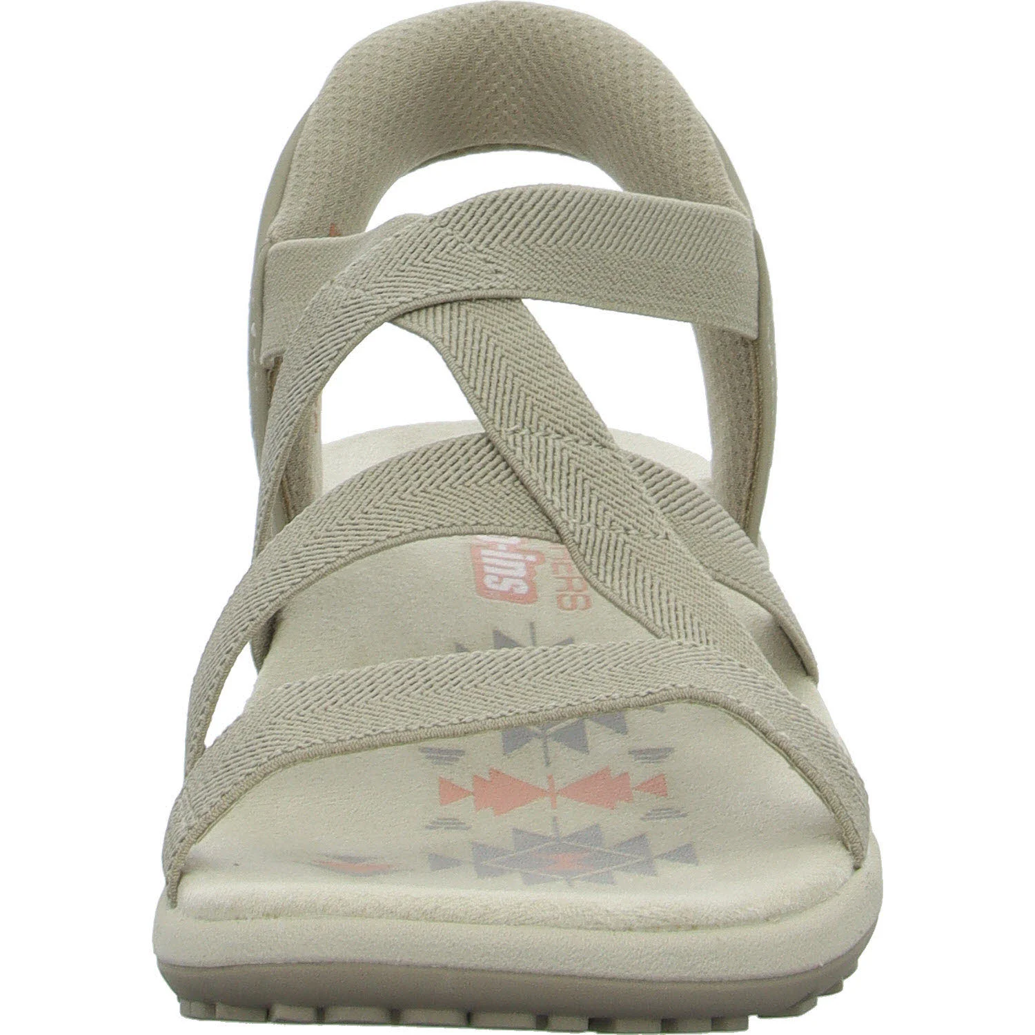 Skechers Damen Sandalen 163460 TPE Reggae Slim - Stretch Flex taupe normal