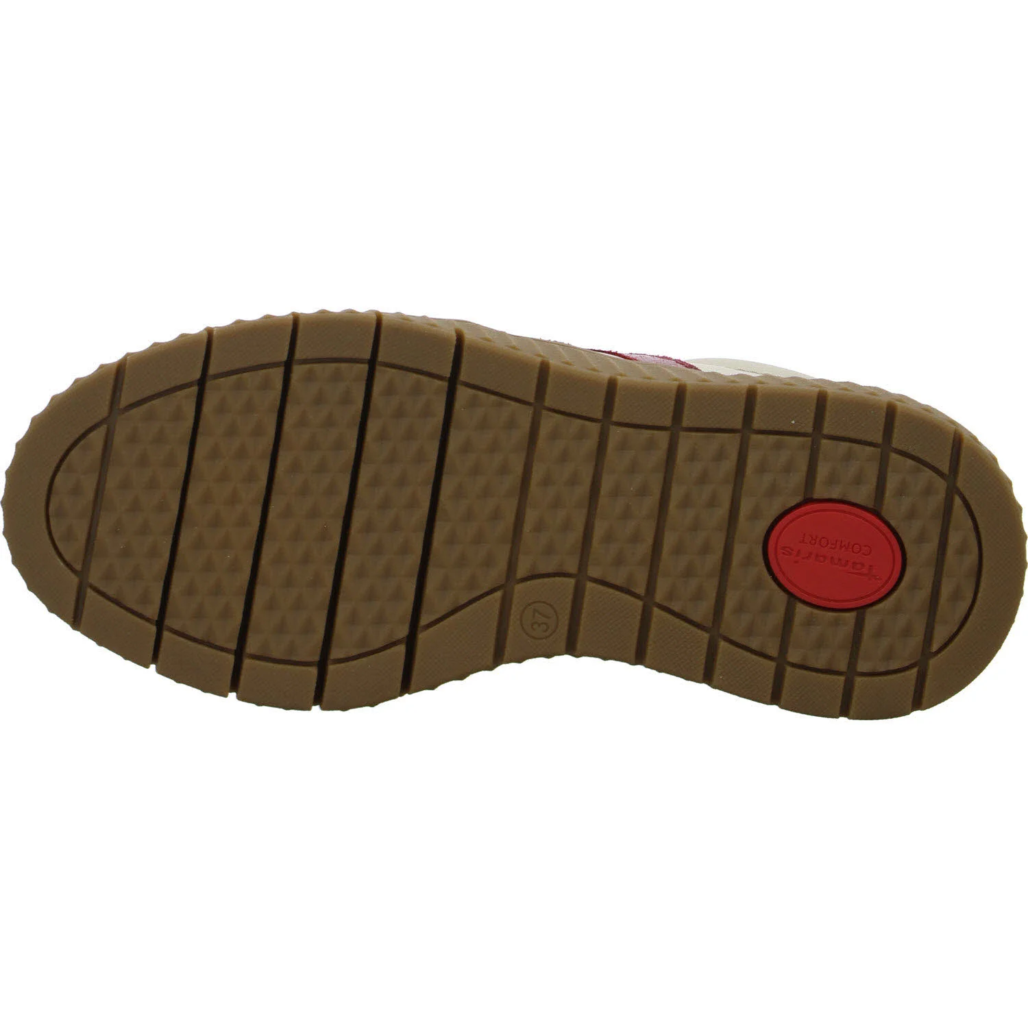 Tamaris Comfort Damen Schnürschuhe 8-83729-45/435 8-83729-45 beige/red weit