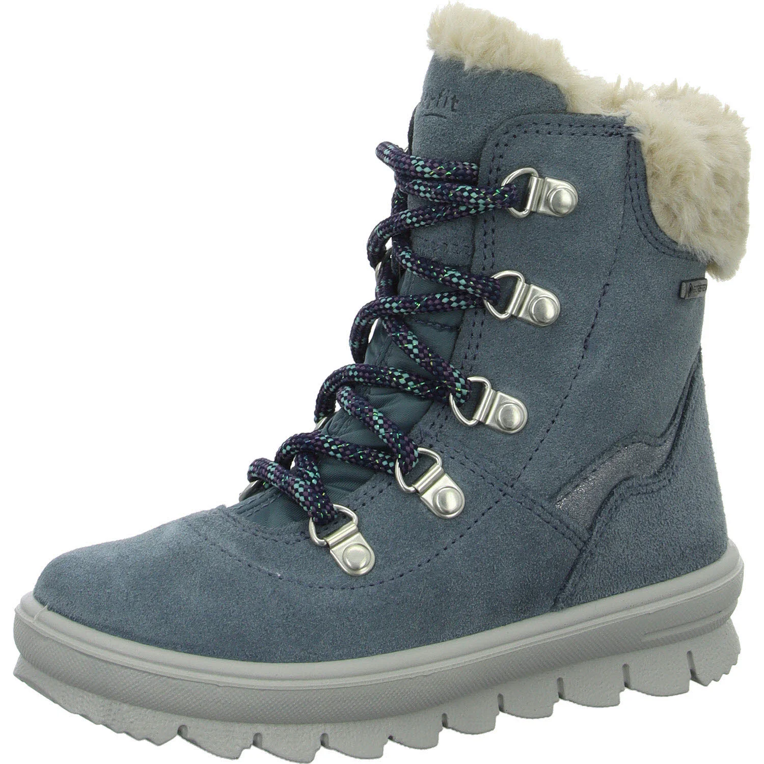 Superfit Kinder Schnürstiefel 1-000220-8010 Flavia blau WMS mittel
