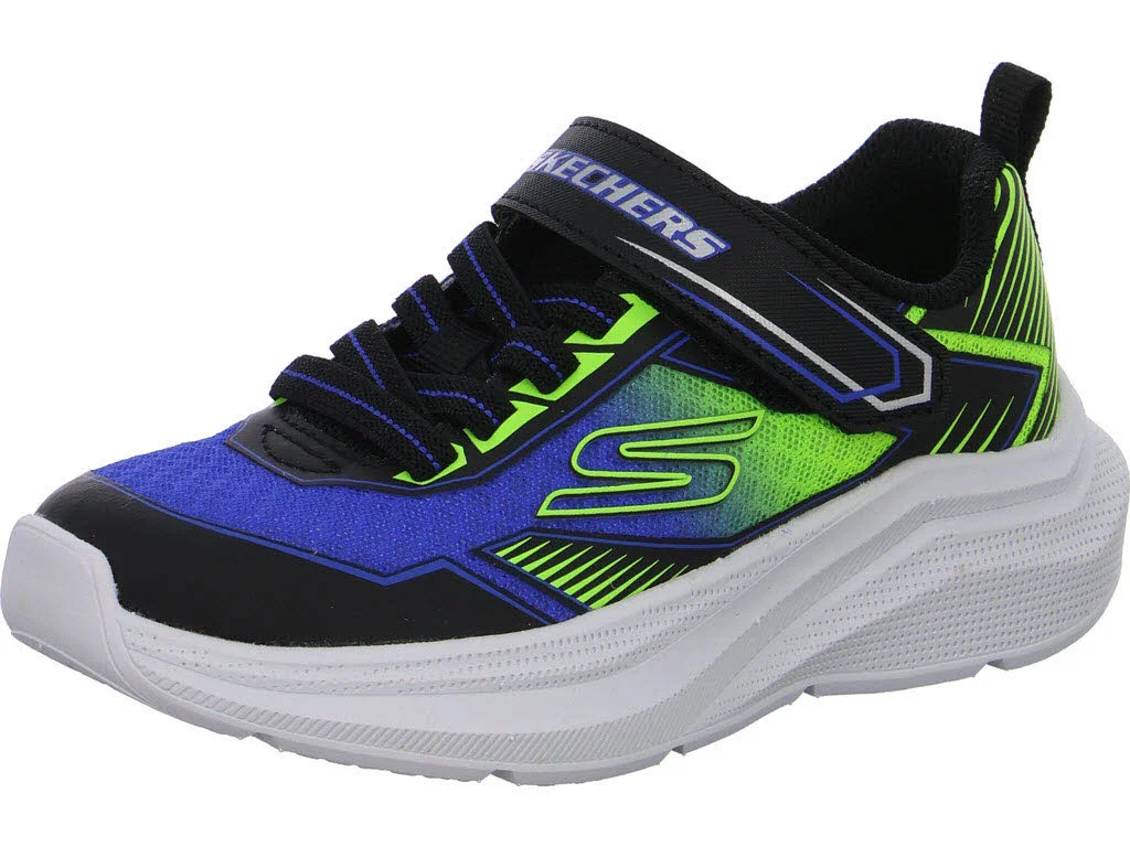 Skechers Kinderschuh zum Schlupfen 404127L BBLM Microspec Velocity - Grid-Drift black/blue normal