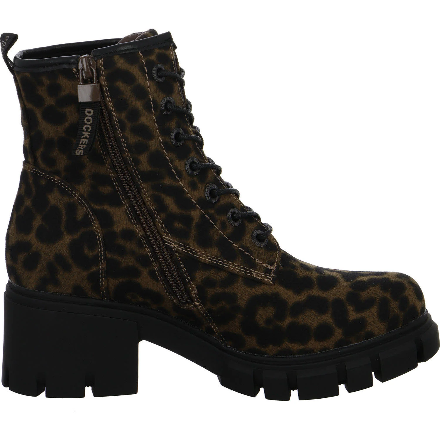 Element 7 von 8 (Bild) – Dockers by Gerli Damen Schnürstiefel 47AA301770130 47AA301770 schwarz/braun normal