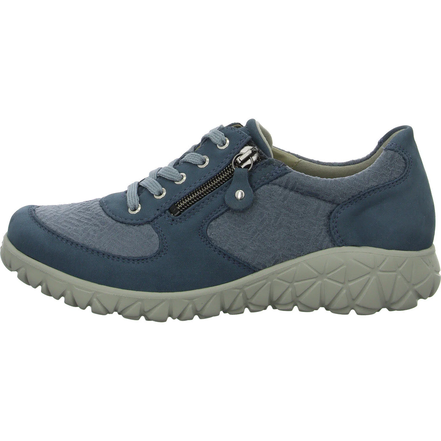 Element 6 von 8 (Bild) – Waldläufer Damen Schnürschuhe H89001-227/263 Havy Soft denim H (weit)