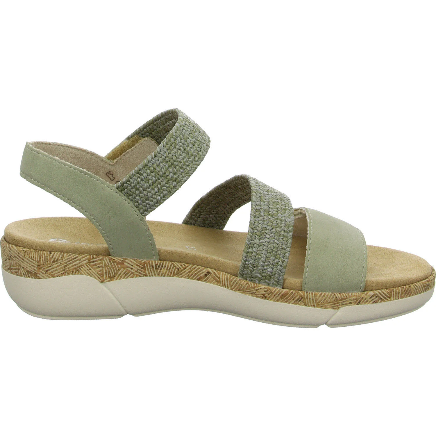 Element 7 von 8 (Bild) – Remonte Damen Sandalen R6861-52 R6861 salbei/olive F 1/2 (normal)