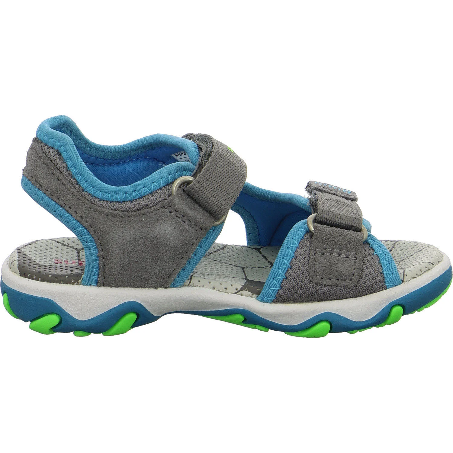 Superfit Kinder Sandalen 1-009466-2510 Mike 3.0 hellgrau/türkis WMS mittel