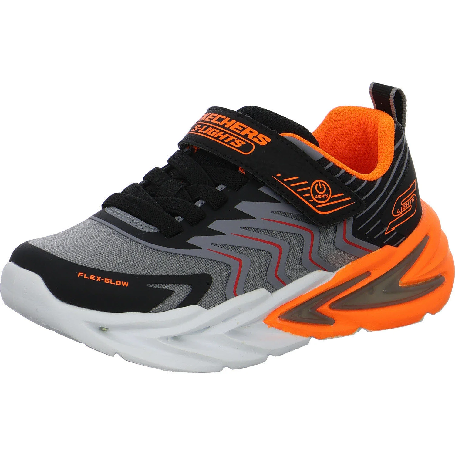Skechers Kinderschuh zum Schlupfen 400141LC BKCC Flex-Glow Ultra - Prism-Pacer black/charcoal normal