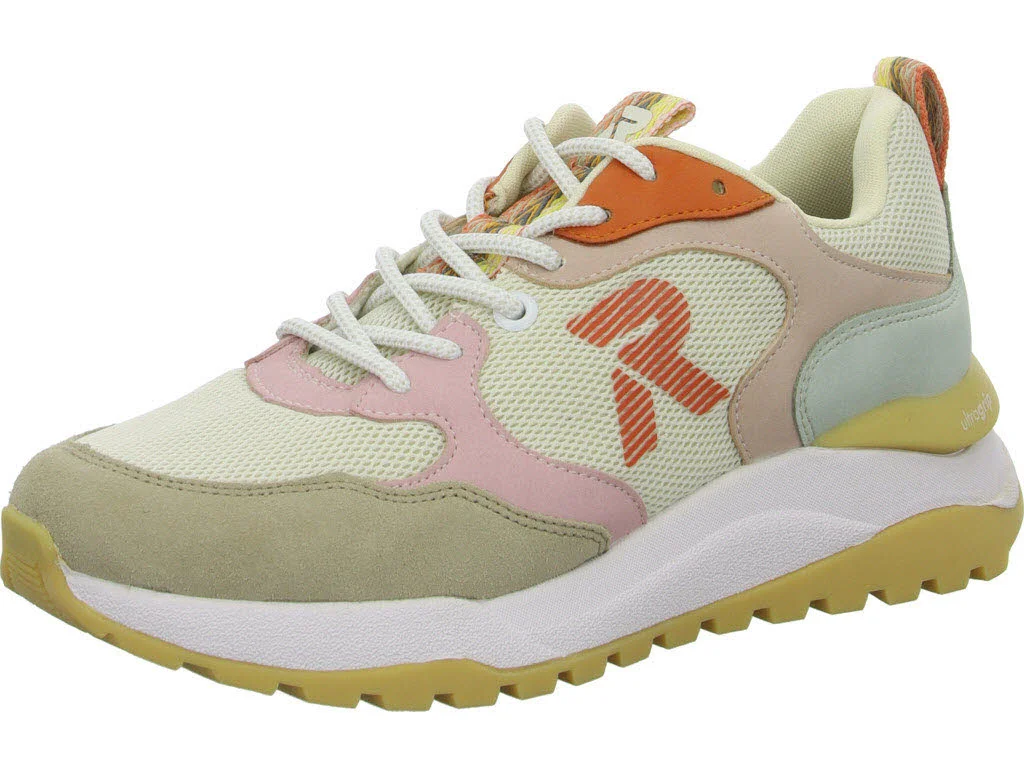 Rieker Damen Schnürschuhe W2506-61 W2506 lehm/crema/bouchara/pumpkin F 1/2 (normal)