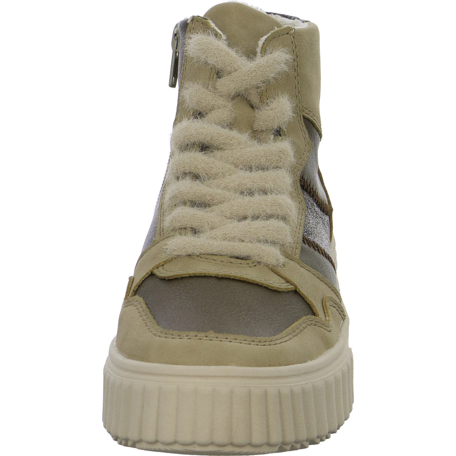 Rieker Damen Schnürstiefel N2508-60 N2508 porzellan/bronze/antik F 1/2 (normal)