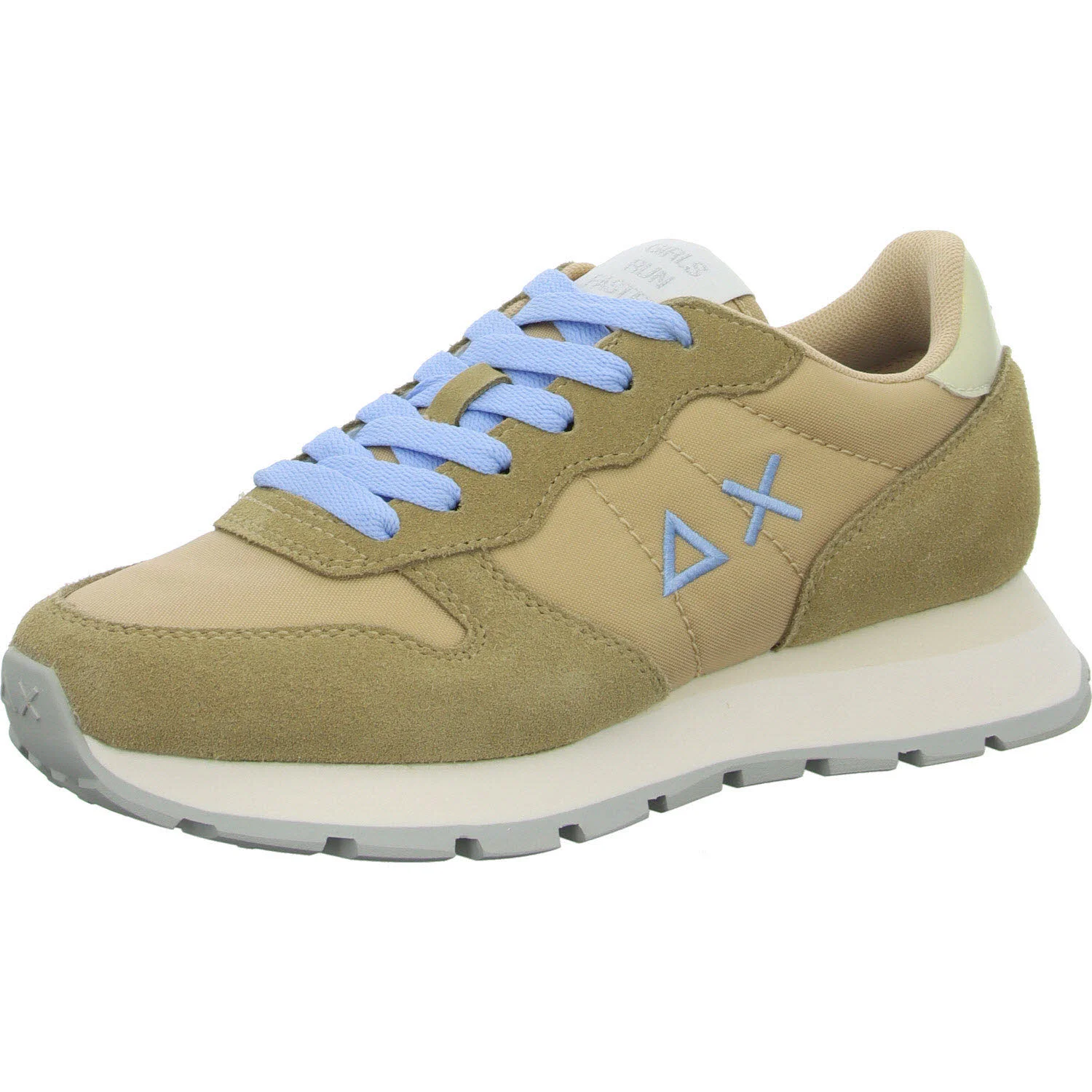 SUN68 Damen Schnürschuhe Z35201 16 ALLY SOLID NYLON beige normal