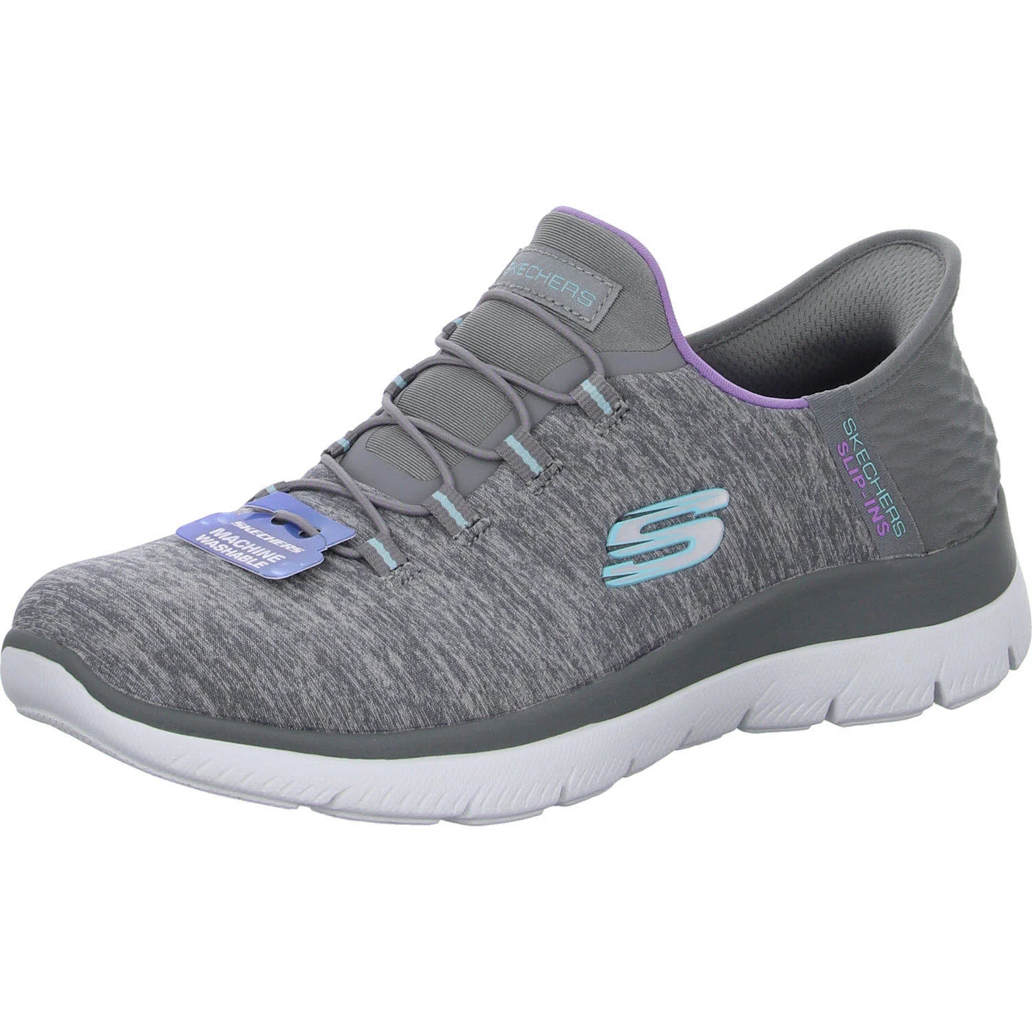 Element 2 von 8 (Bild) – Skechers Damen Slipper 149937 GYMT Summits - Dazzling Haze gray/multi normal