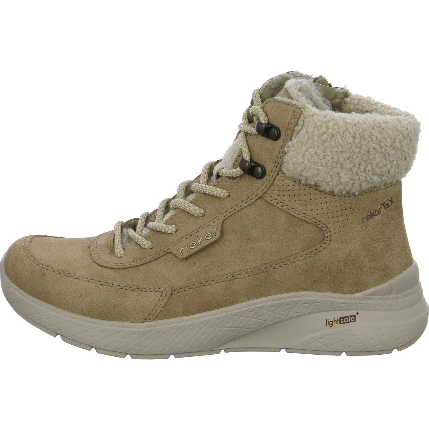 Rieker Damen Schnürstiefel warm M8510-60 M8510 marble/beige F (normal)
