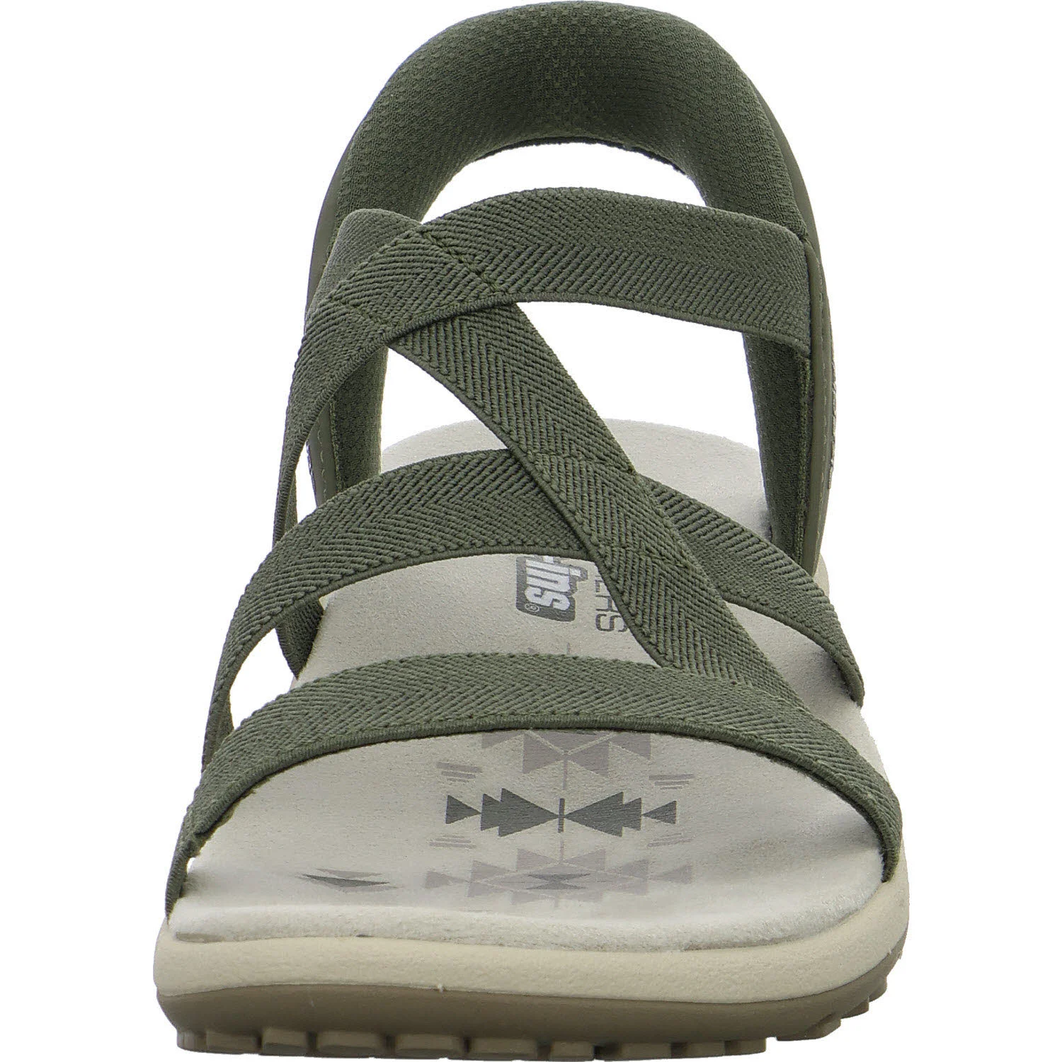 Skechers Damen Sandalen 163460 OLV Reggae Slim - Stretch Flex olive normal