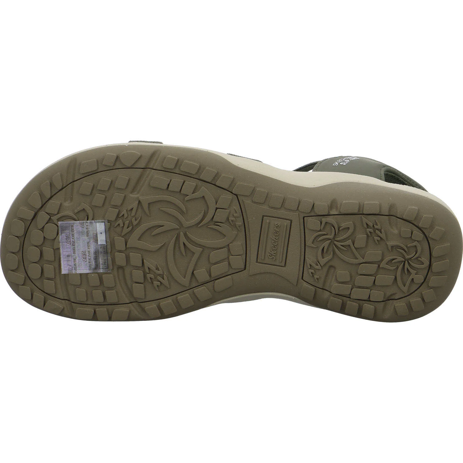 Skechers Damen Sandalen 163460 OLV Reggae Slim - Stretch Flex olive normal
