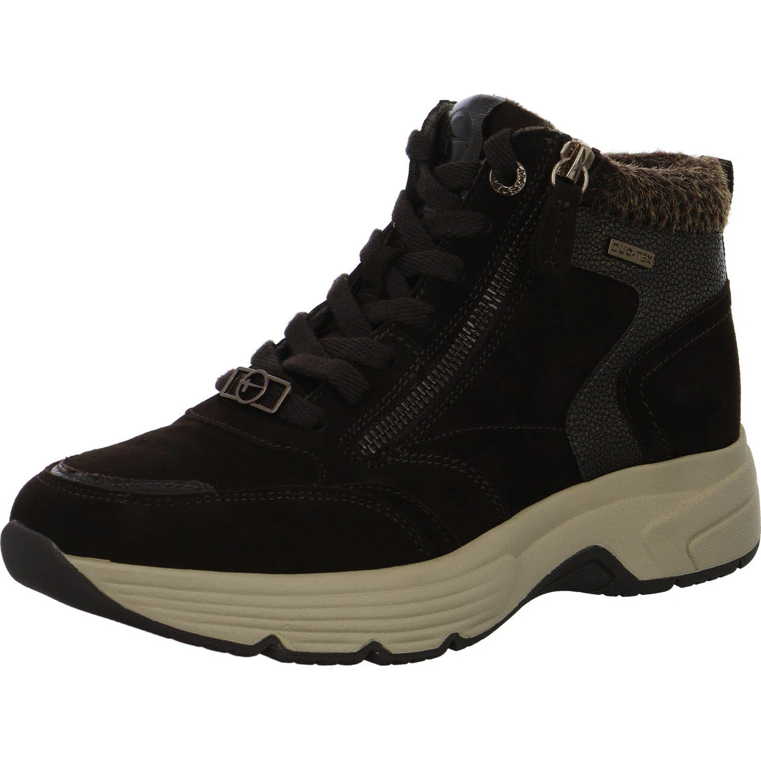Element 2 von 8 (Bild) – Tamaris Comfort Damen Schnürstiefel 8-86201-47/394 8-86201-47 mocca comb weit