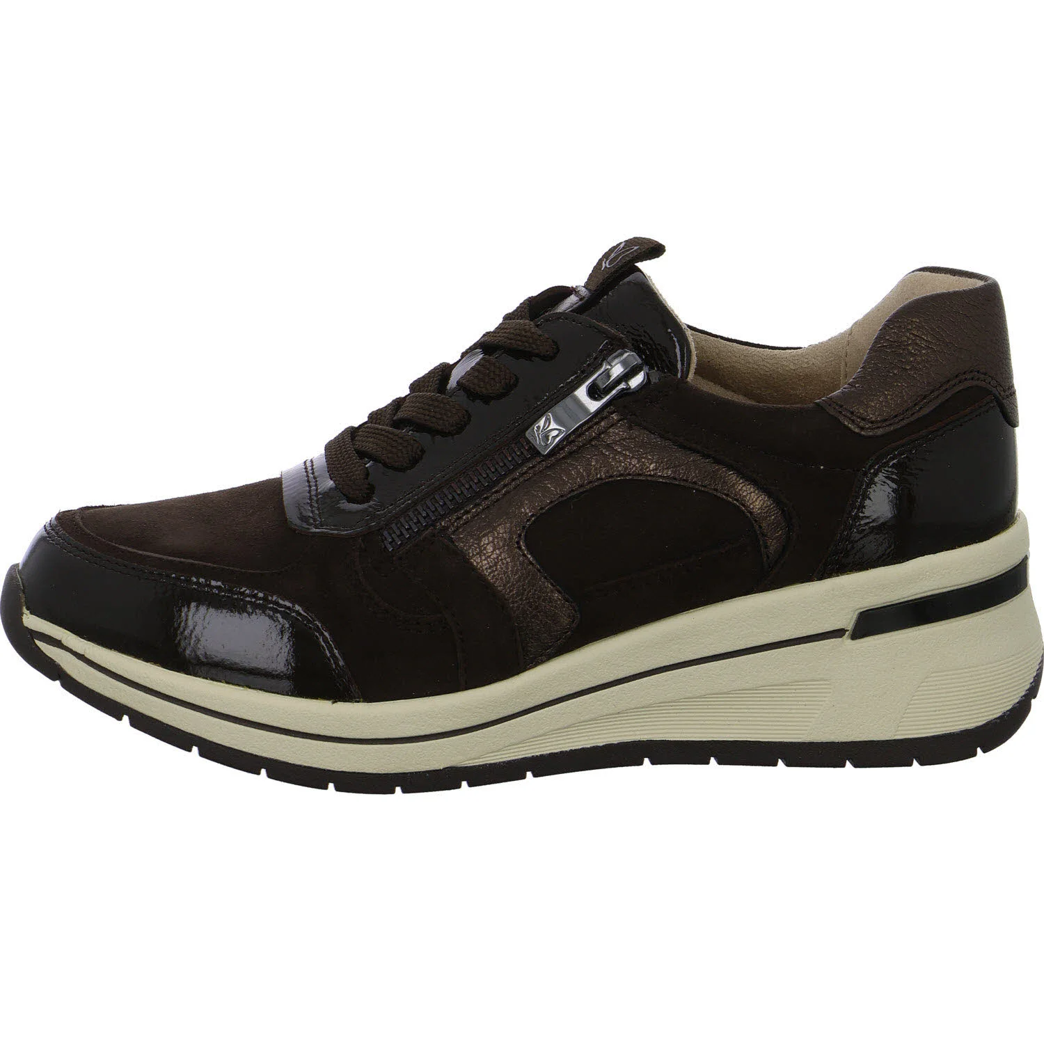 Element 6 von 8 (Bild) – Caprice Damen Schnürschuhe 9-23300-44-329 9-23300-44 dk brown comb H (weit)