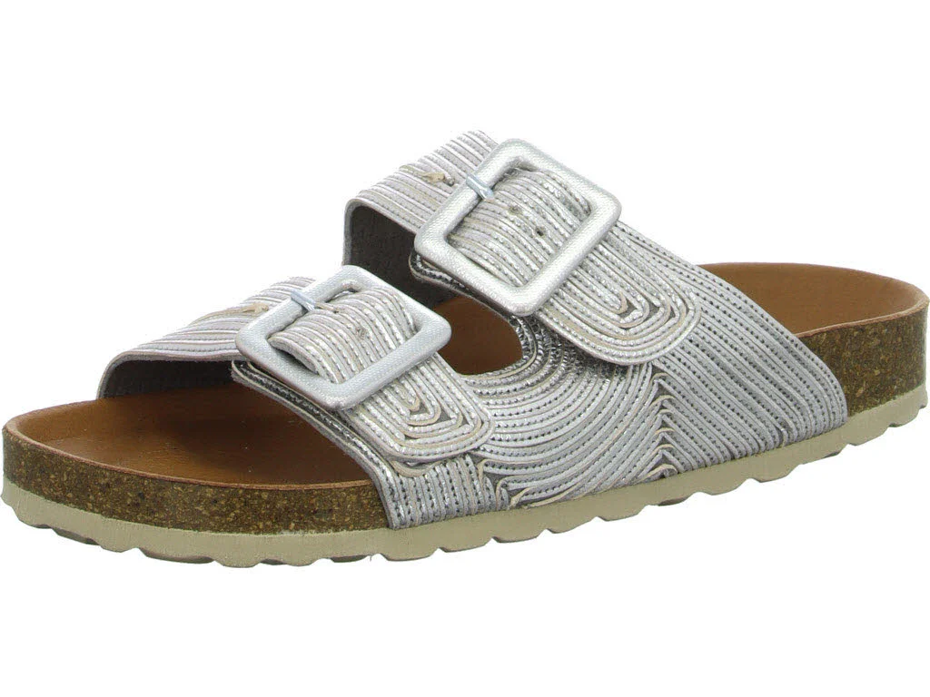 Verbenas Damen Pantoletten 3300610544 045 RUTH LATO METAL plata normal