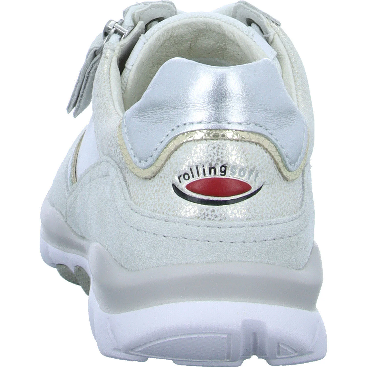 Element 4 von 8 (Bild) – Gabor Rollingsoft Damen Schnürschuhe 46.967.51 46.967 weiss/white/silber G (normal)