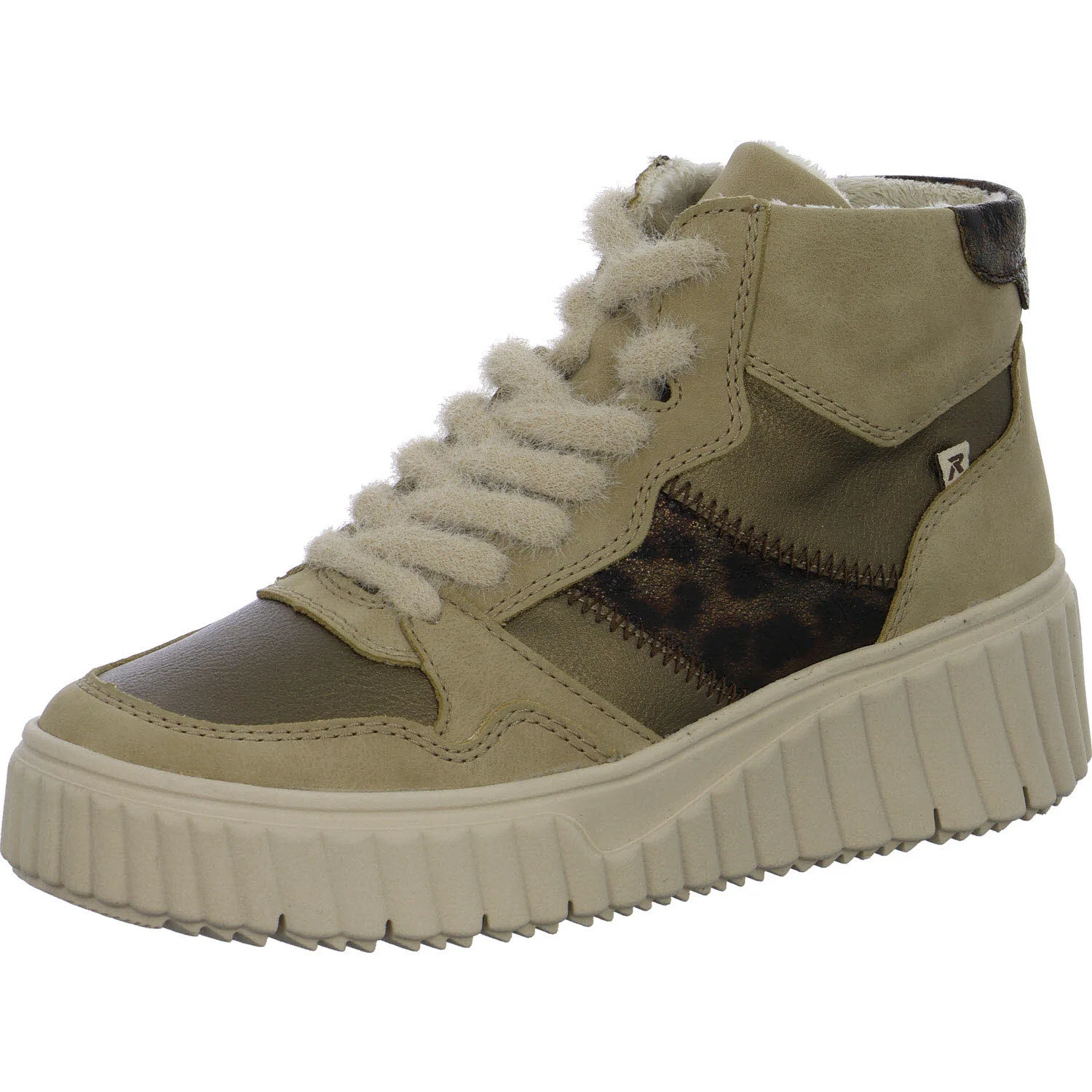 Rieker Damen Schnürstiefel N2508-60 N2508 porzellan/bronze/antik F 1/2 (normal)
