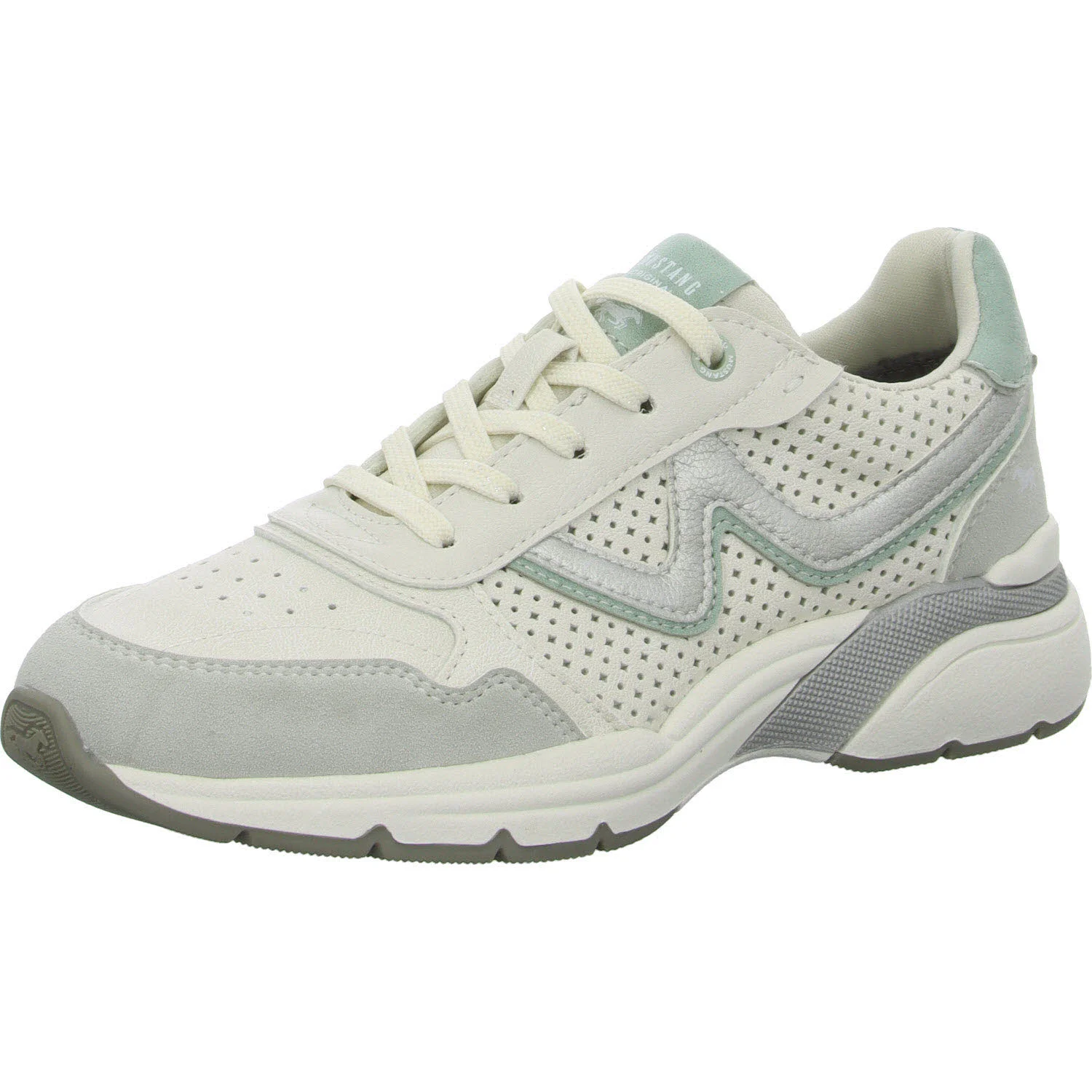 Mustang Damen Schnürschuhe 1512302-283 1512302 ice/silber normal