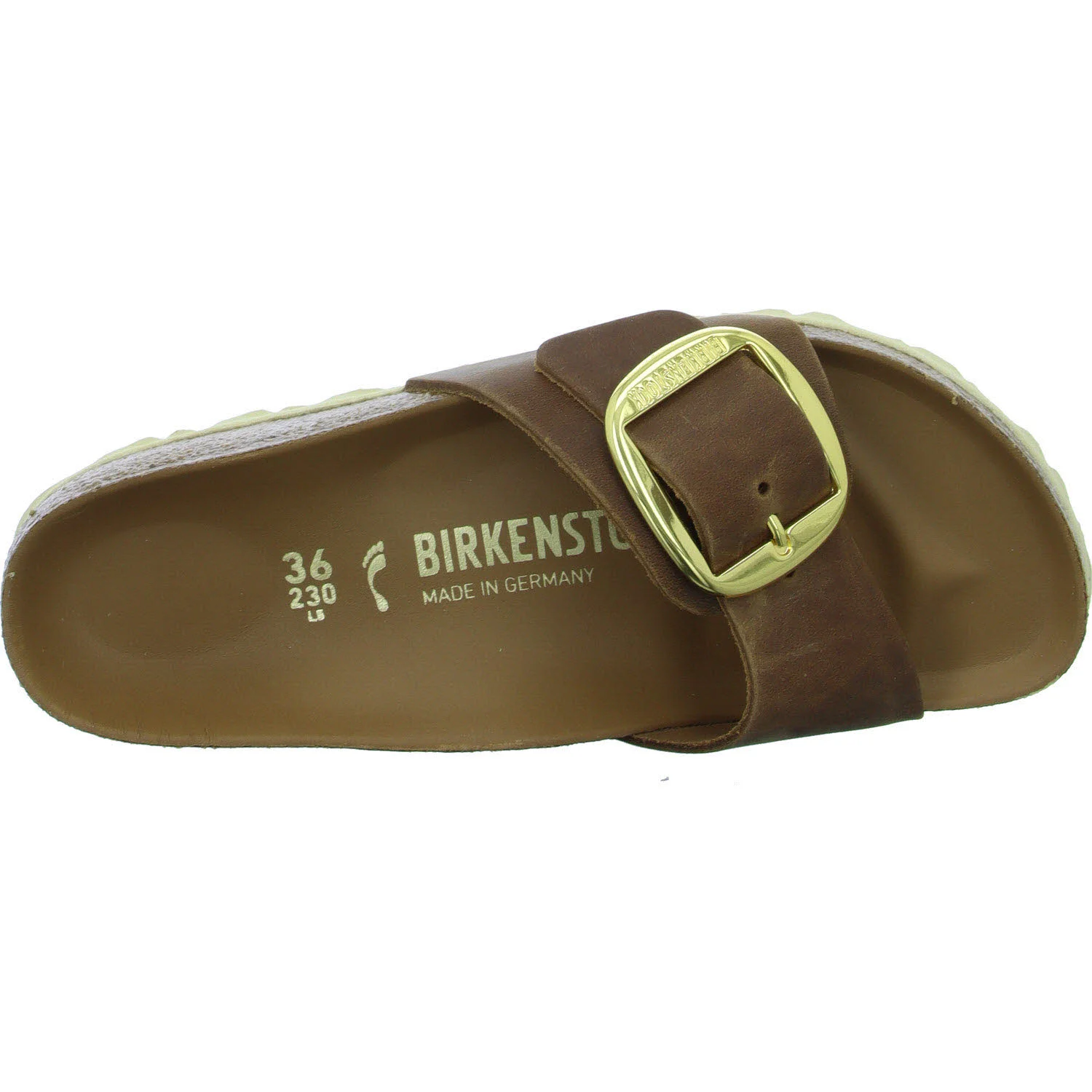 BIRKENSTOCK Pantoletten 1006525 Madrid Big Buckle cognac schmal