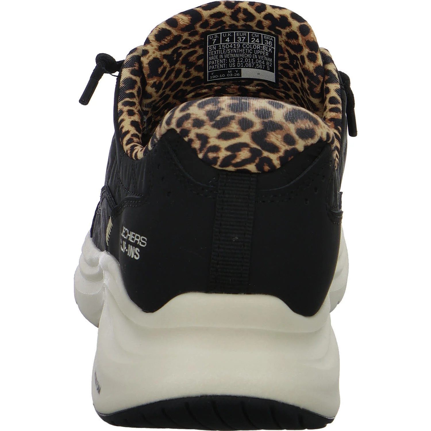 Skechers Damen Slipper 150419 BLK Contour Foam - Leopard Dream black normal