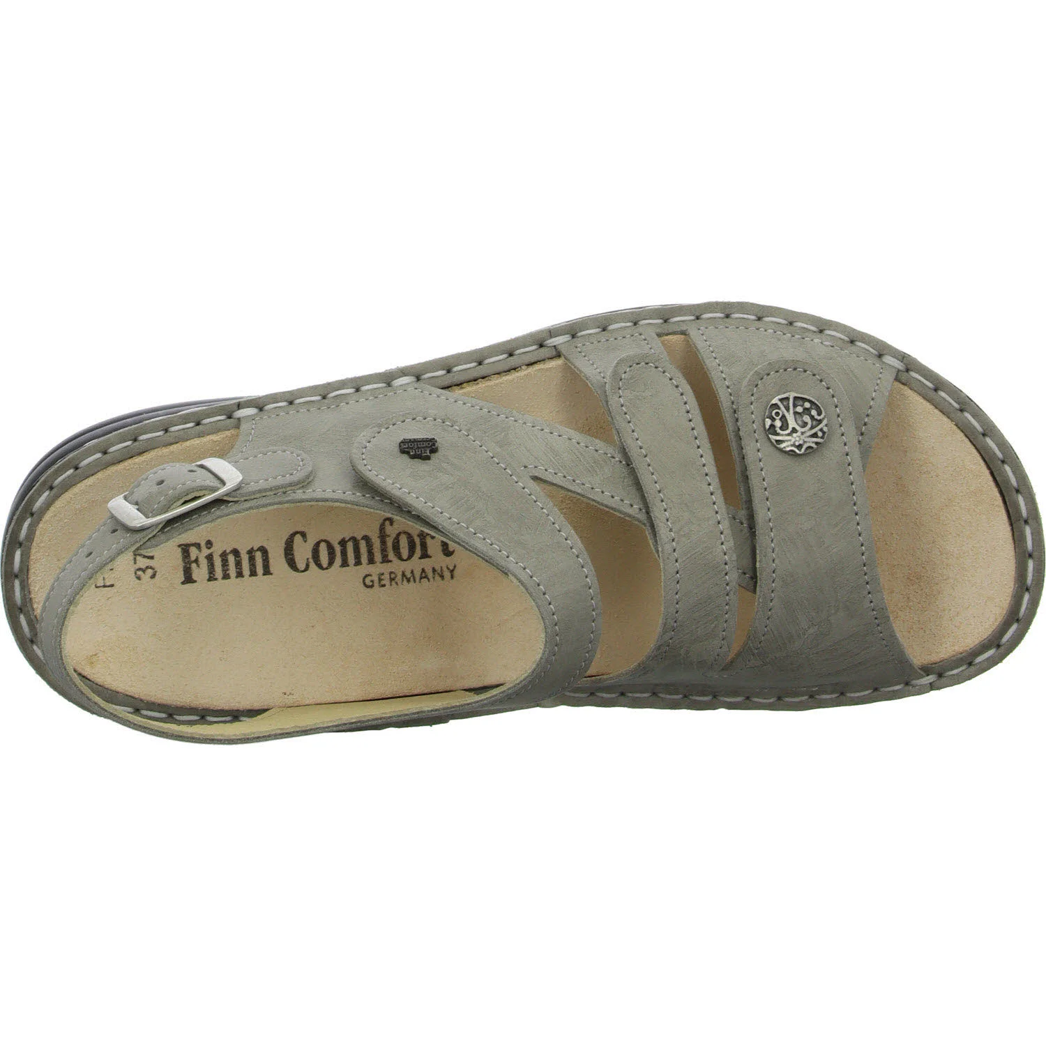 Finn Comfort Damen Sandalen 02562-825081 Gomera taupe weit