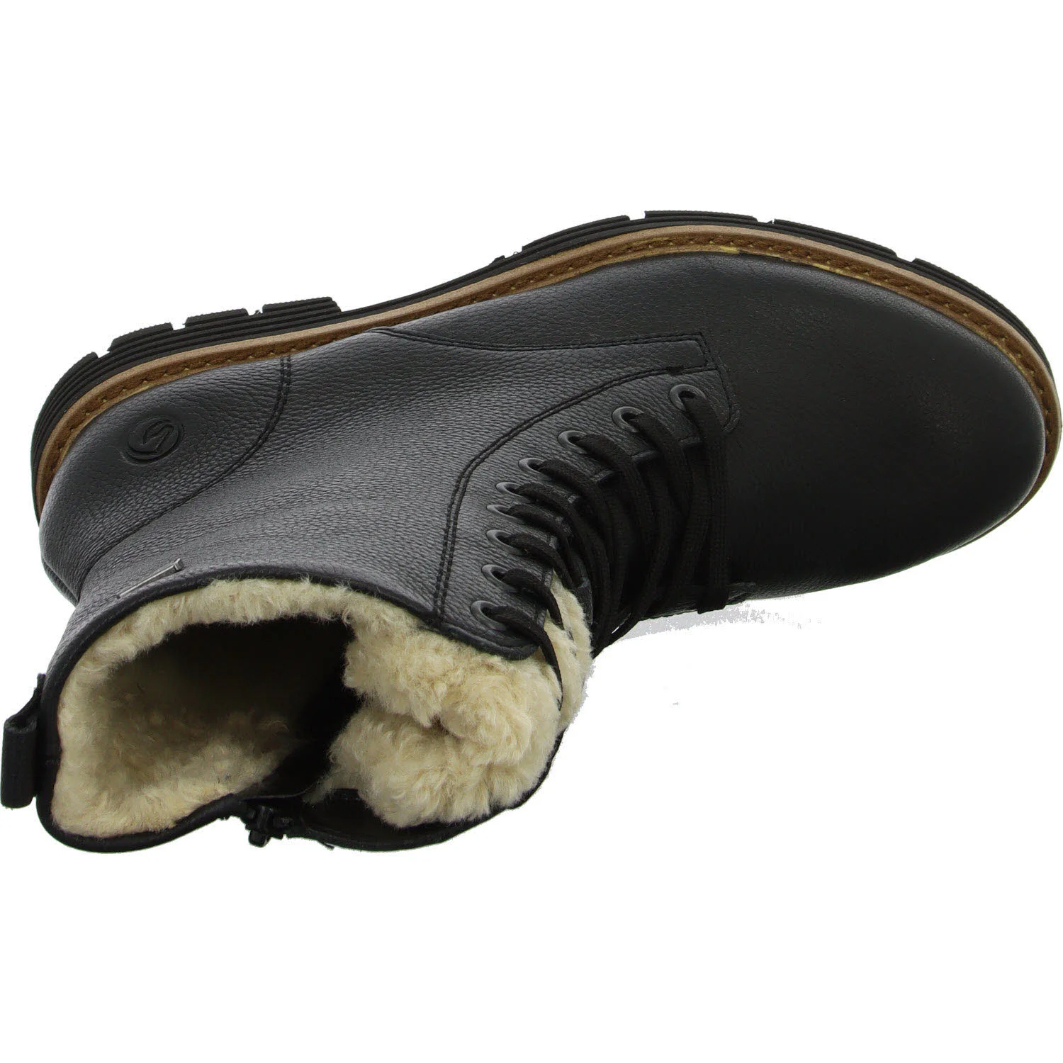 Element 8 von 8 (Bild) – Remonte Damen Schnürstiefel warm D3A73-03 D3A73 schwarz/schwarz/beige G (weit)