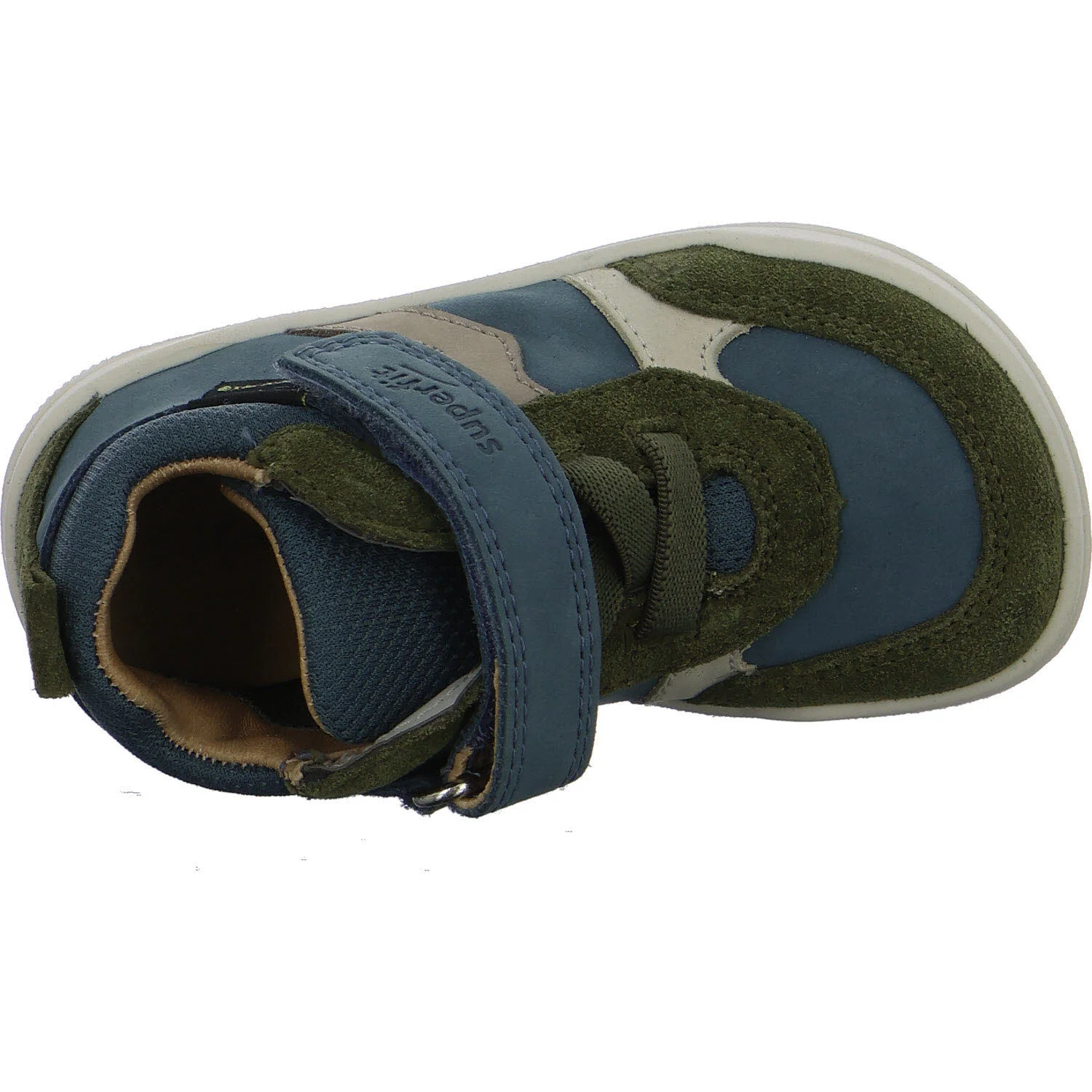 Superfit Kinderschuh zum Schlupfen 1-100202-9000 Superfree 2.0 grün/blau WMS weit