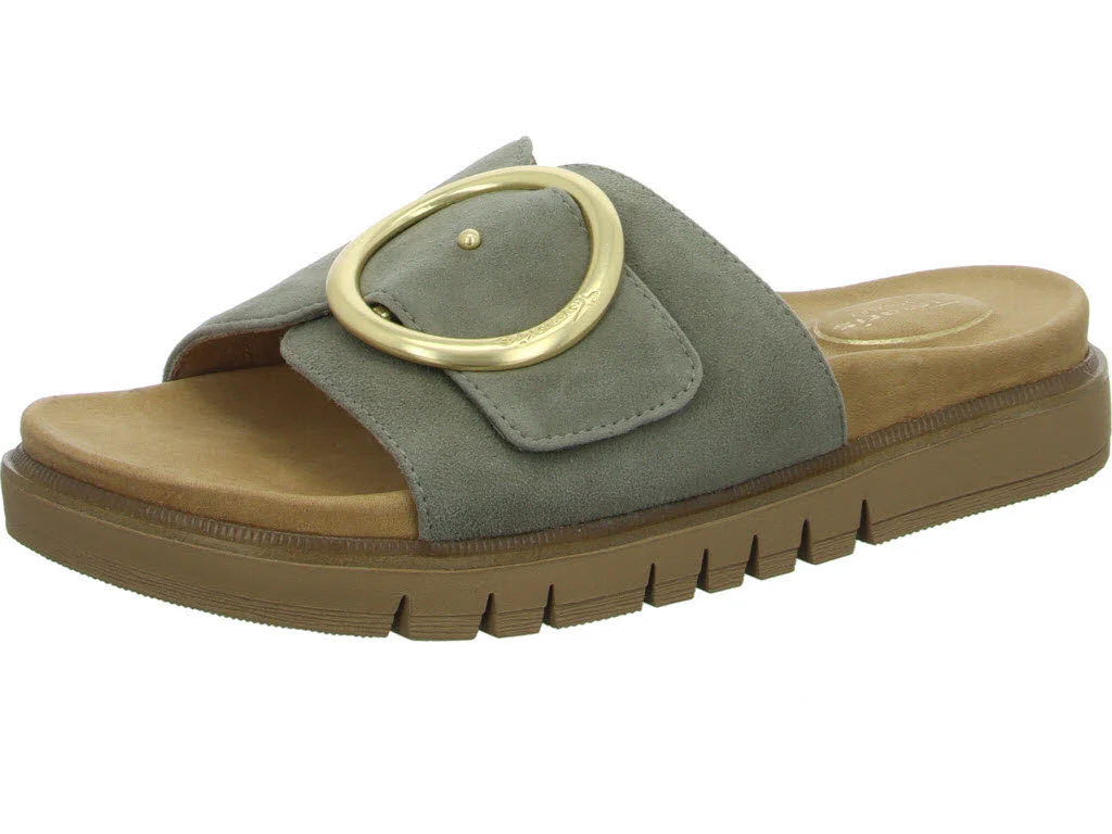 Tamaris Comfort Damen Pantoletten 8-87106-42/701 8-87106-42 sage normal