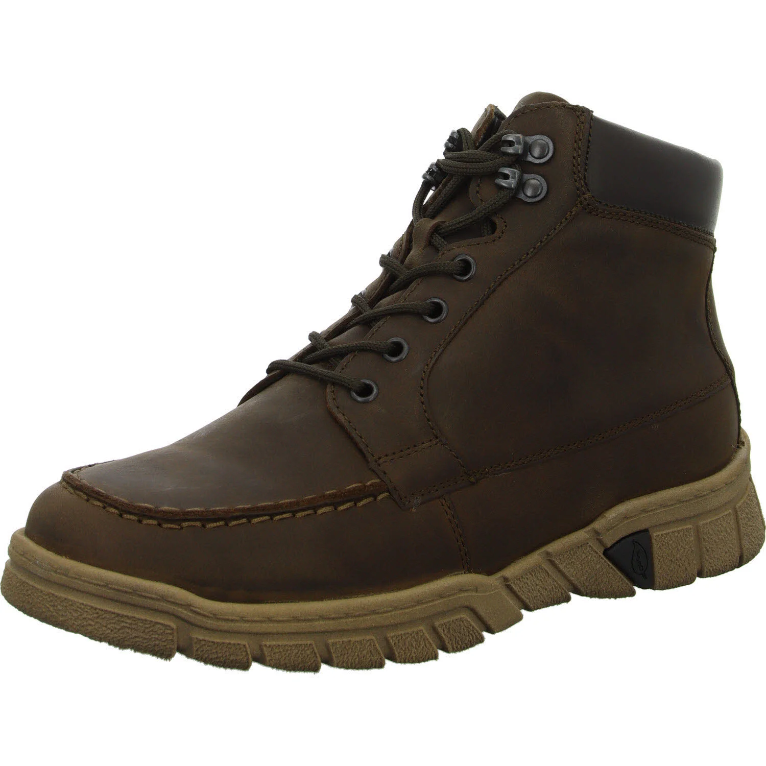 Waldläufer Herren Schnürstiefel 965801-301/866 H-Lino tabak brasil H (weit)