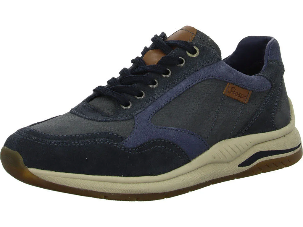 Sioux Herren Schnürschuhe 12435 Turibio-713-J deepblue/indac/zaffir J (extra weit)