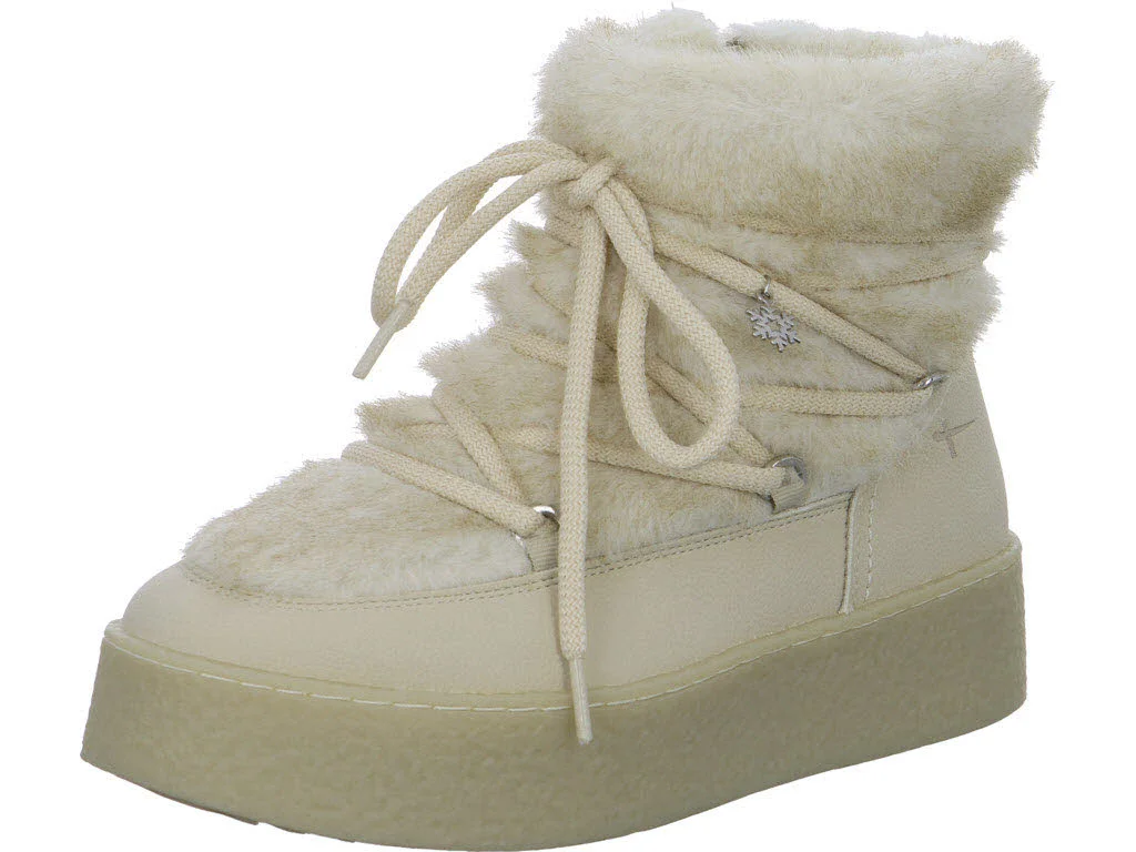 Tamaris Damen Stiefelette warm 1-26802-47-418 1-26802-47 ivory normal