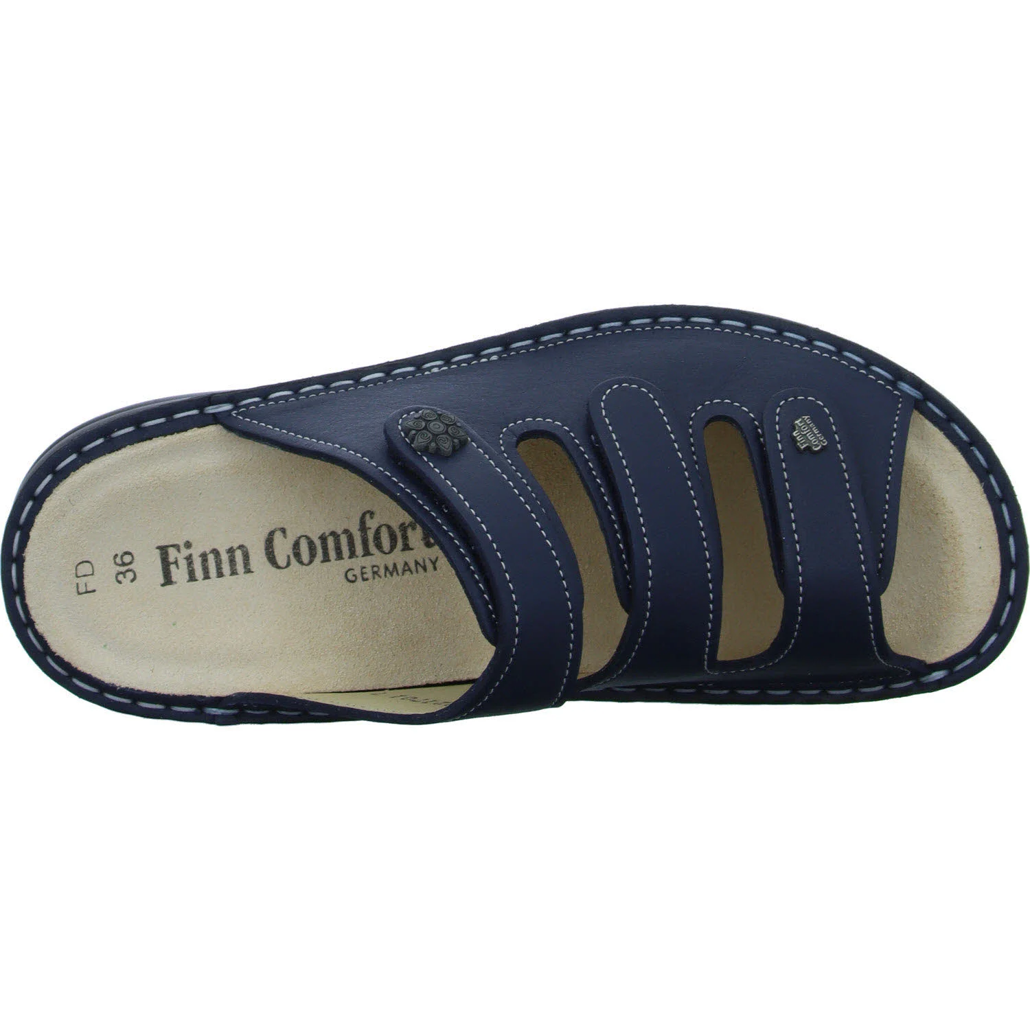 Finn Comfort Damen Pantoletten 82564-423041 Menorca-S atlantic weit