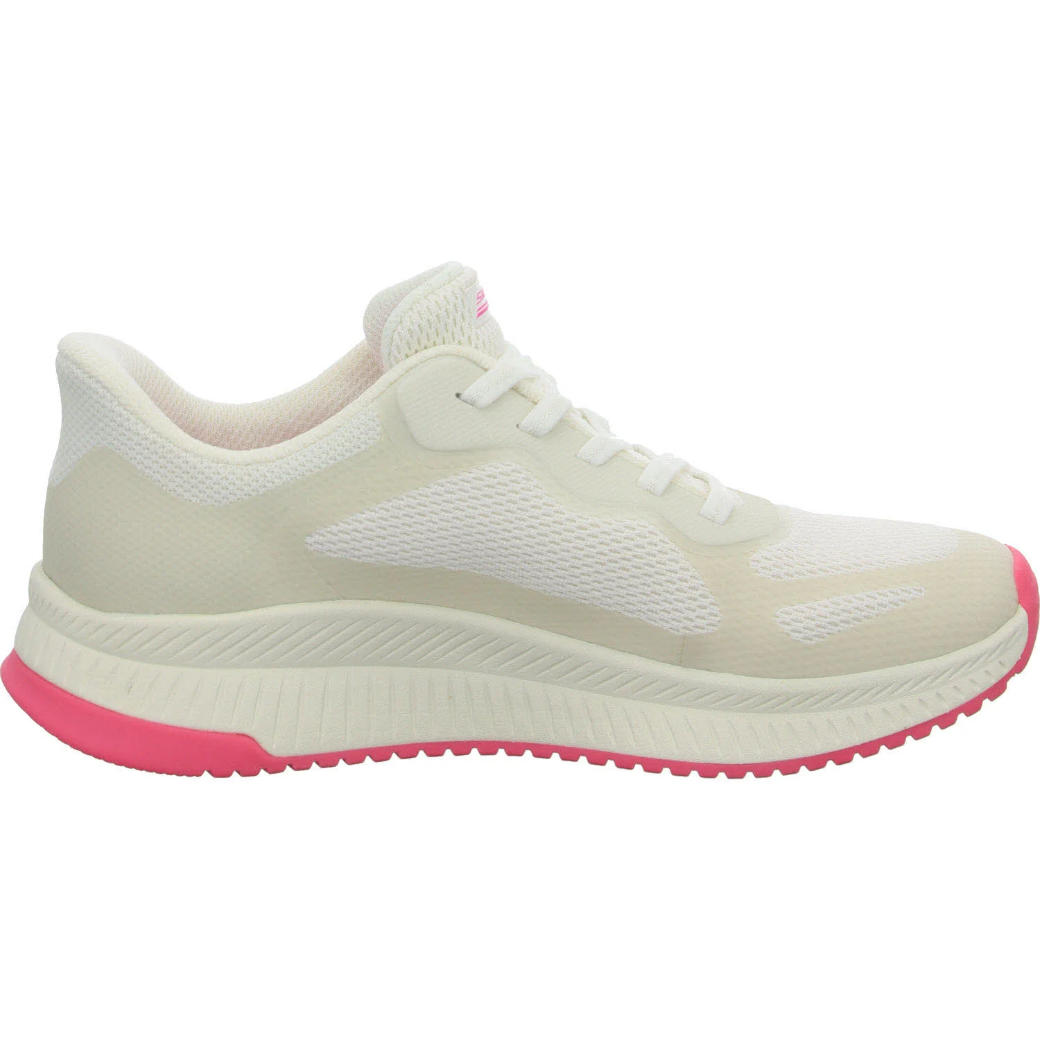 Skechers Damen Slipper 117624 WPK BOBS Squad 4 - Staple Look white/pink normal