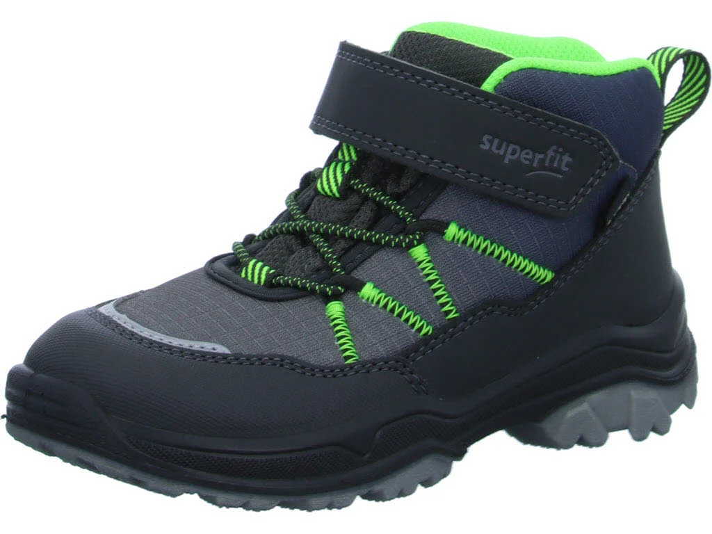 Element 1 von 8 (Bild) – Superfit Kinder Winterstiefel 1-000055-2000 Jupiter grau/hellgrün WMS weit